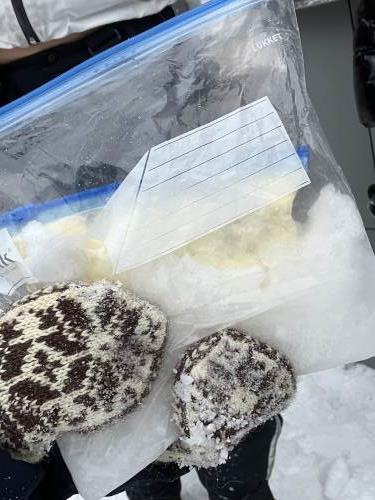 Her er den andre varianten av is. Ferdig is på pose, klar til å spises.